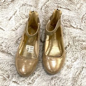 Gold ballet shoes